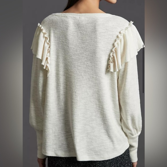 Pilcro Cozy Popover Top - Medium - Picture 3 of 11